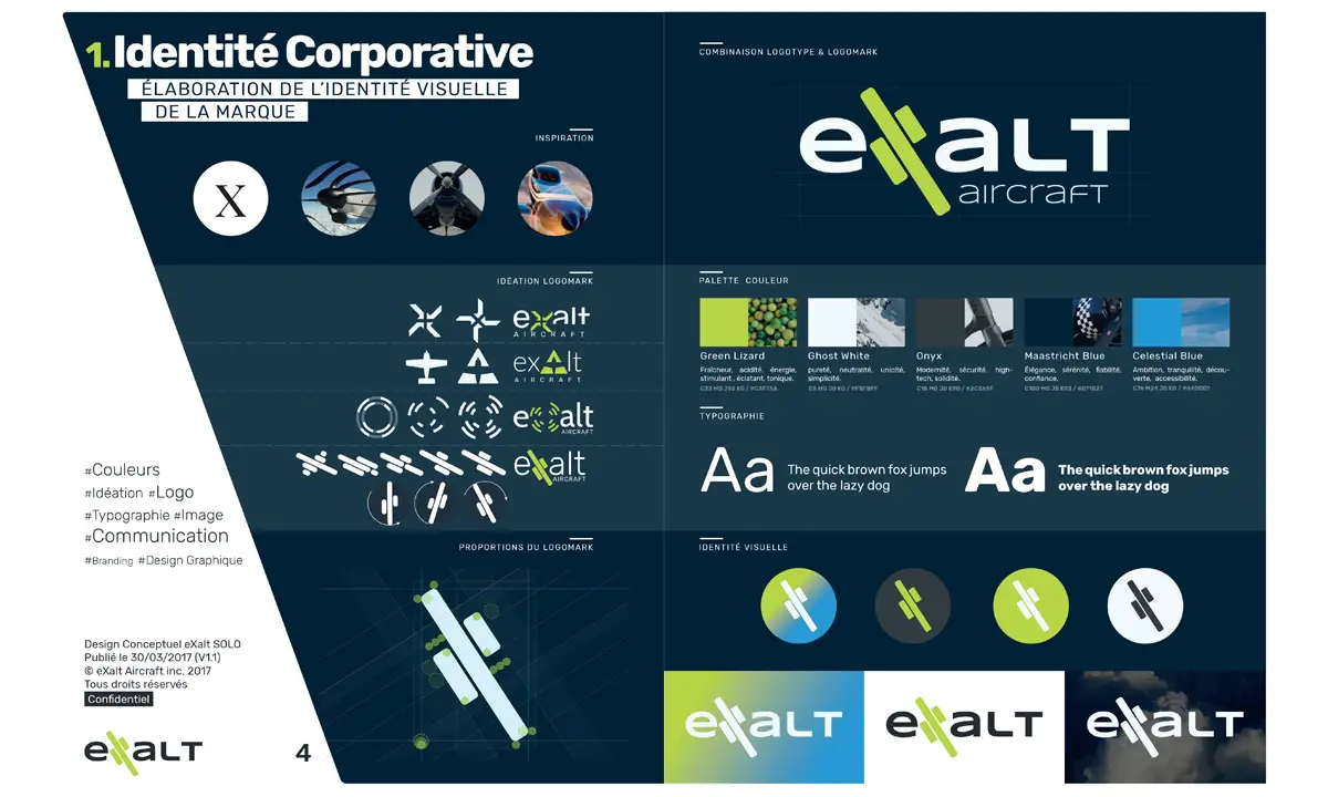 eXalt Aircraft - Brand Identity
